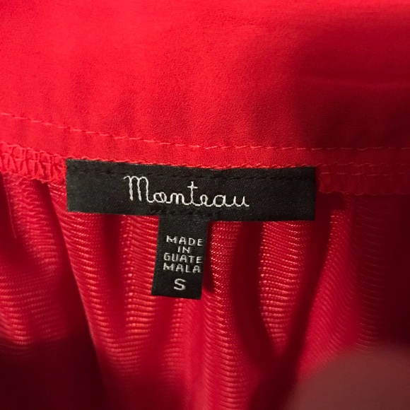 Red, high low, strappy back dress - Picture 4 of 4